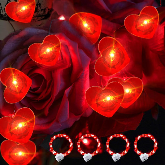 pozzolanas 4 Pack Led Fairy Lights Battery Operated String Lights, 7 ft 20 LED Waterproof Firefly Light on Silver Wire for Home Party Wedding Christmas Decorations