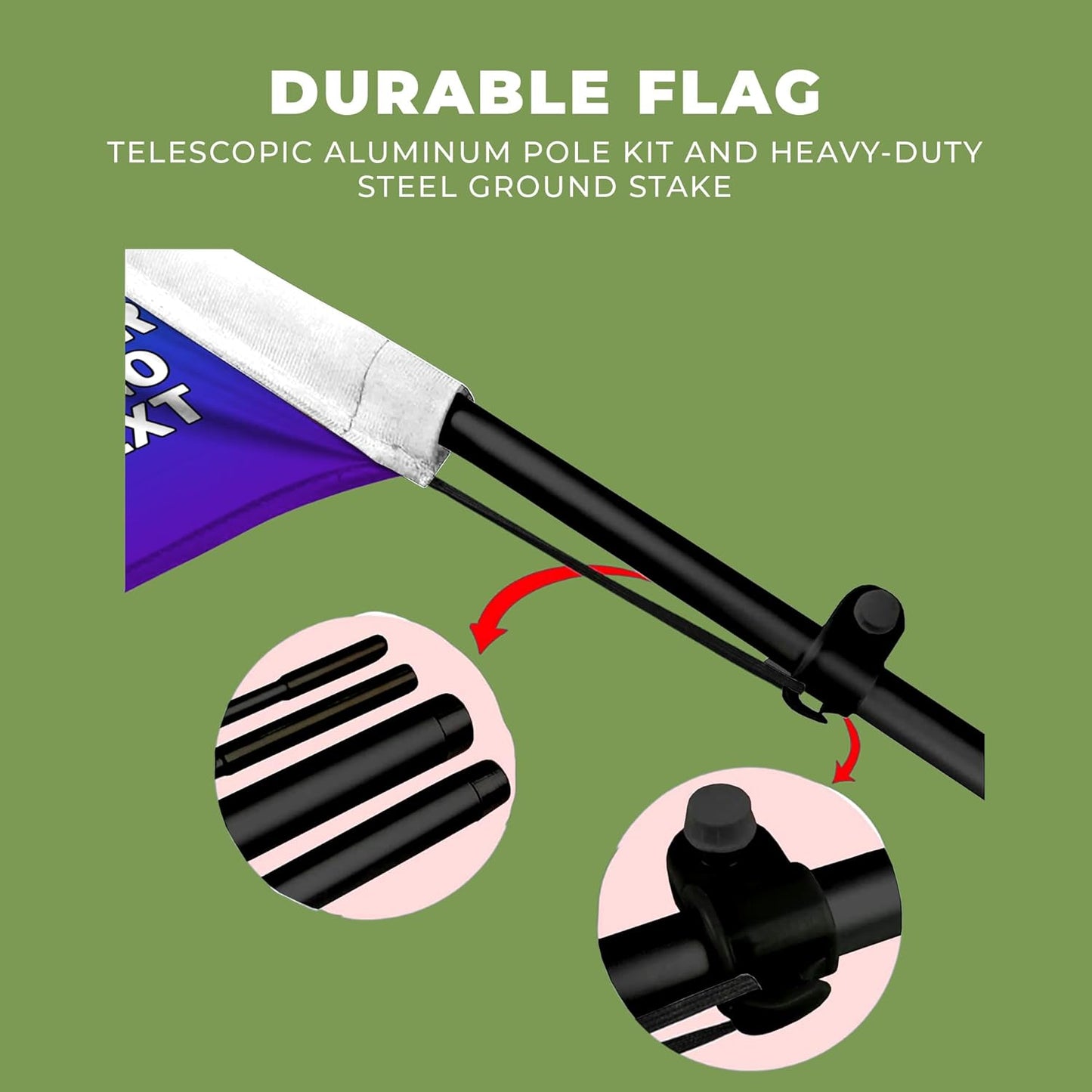 Custom Feather Flag(11.5Feetx2.5Feet) By Dreamcontroller For Business Outside With Optional Add-On Pole(15Feet) and Groundspike | Swooper Flag Banner | Made In Usa | Hd Print