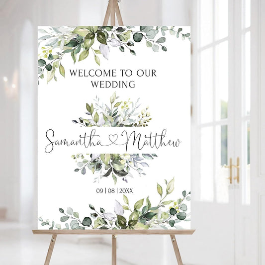 Personalized Wedding Welcome Sign, Flowers Wedding Welcome Sign, Wedding Welcome Sign, Custom Wedding Sign, Welcome To Our Wedding Sign, Flowers Wedding Board, Wedding Decorations Signs # 19