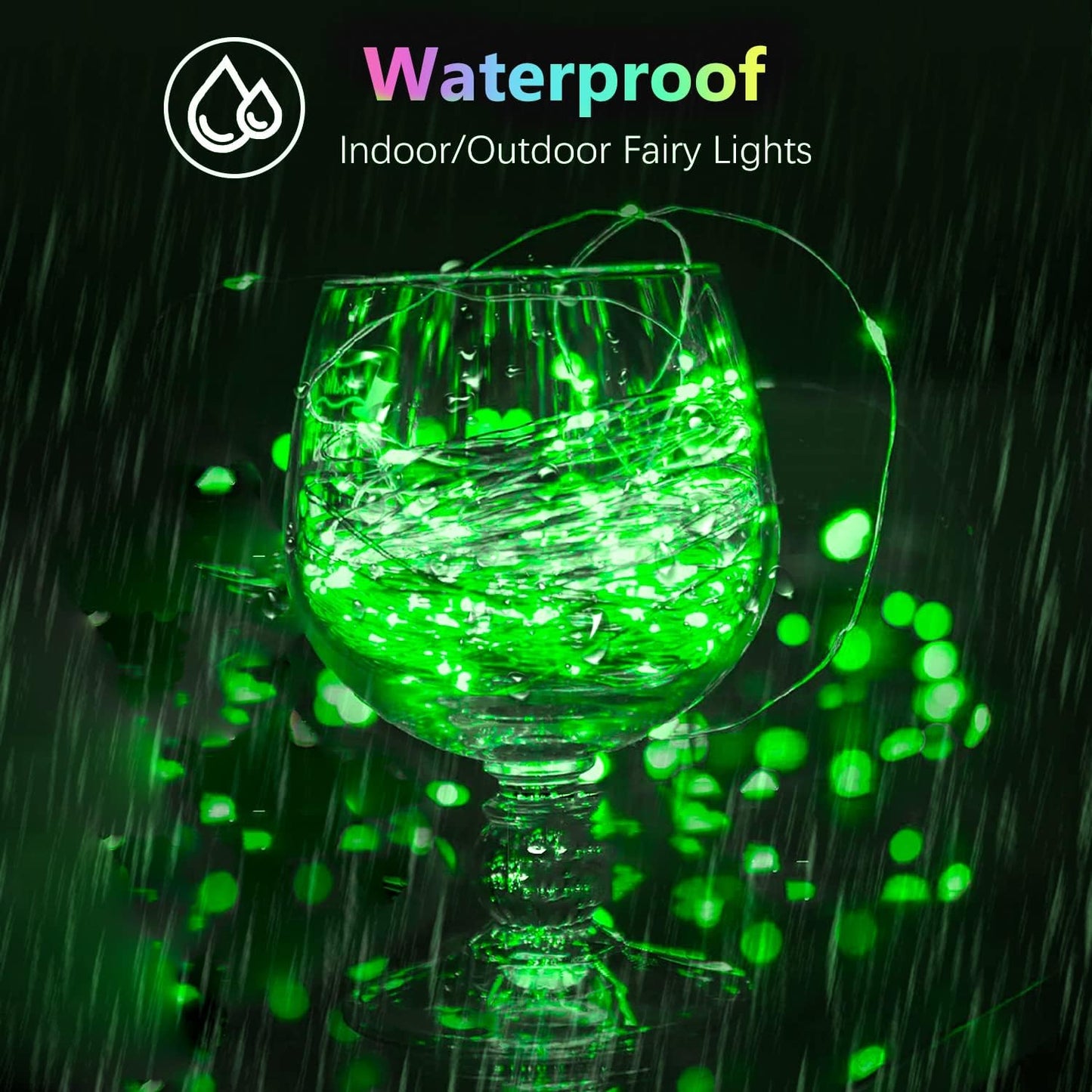 4 Pack 20FT 60LED Halloween Battery Operated Fairy Lights with Timer, Waterproof Battery String Lights Outdoor Indoor, Battery Twinkle Lights for Bedroom Wedding Birthday Party Christmas (Green)