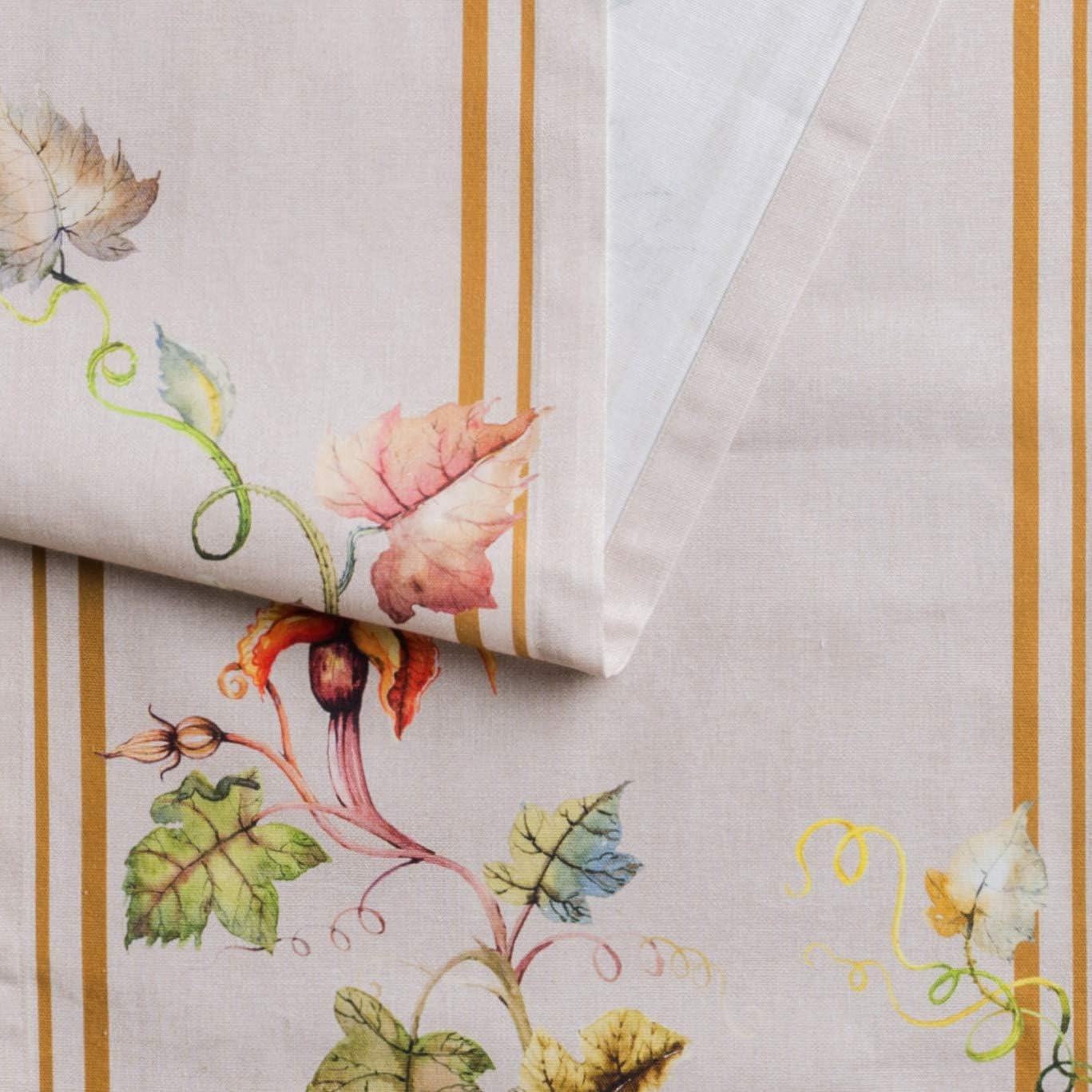 Maison d' Hermine Table Runner 100% Cotton Single Layer Table Runners 90 inches Long for Thanksgiving Christmas Decorations Home Kitchen Dining Party Wedding (Potiron, 14.5" x 90")