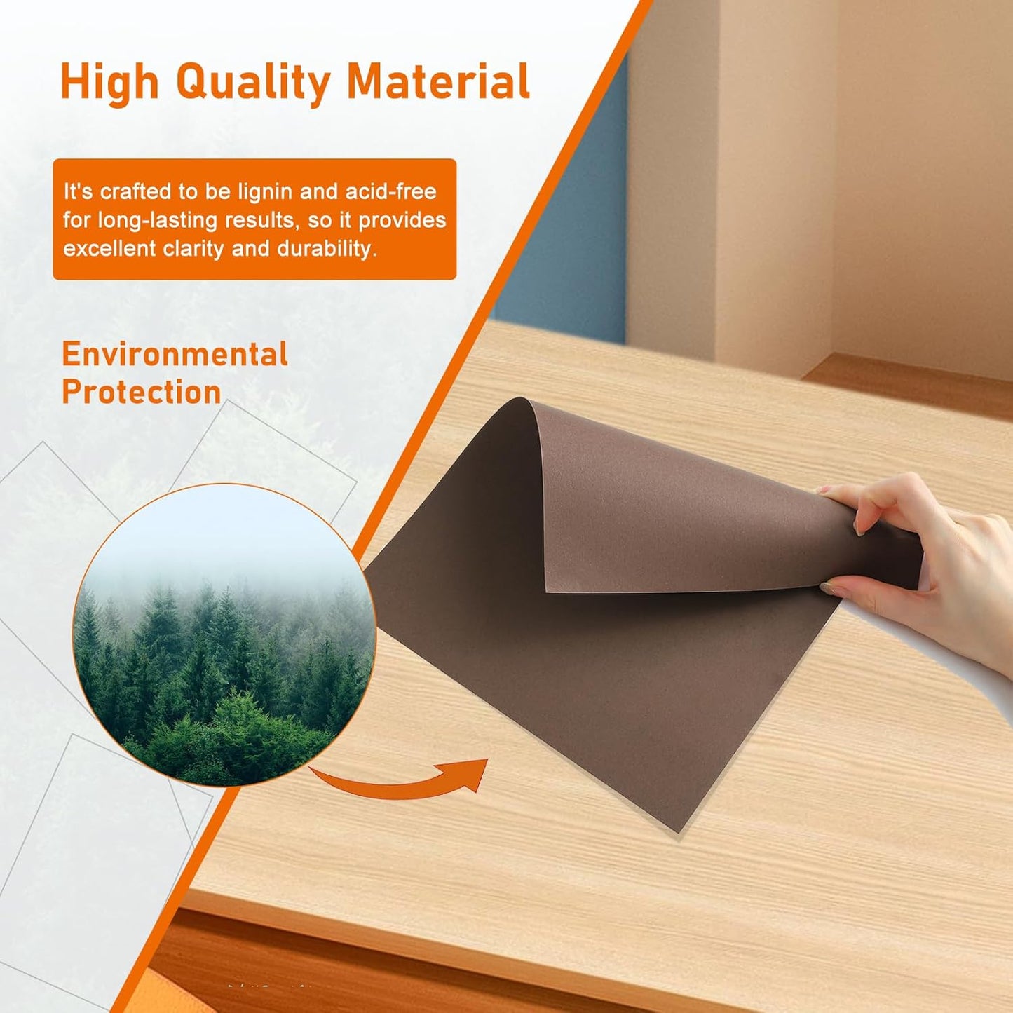 100 Sheets Coffee Color Cardstock 8.5 x 11 Craft Paper, 92lb Premium Dark Brown Paper Card Stock for DIY Cards Making, Wedding Invitations, School, Memus, Greeting Cards, Office Printing