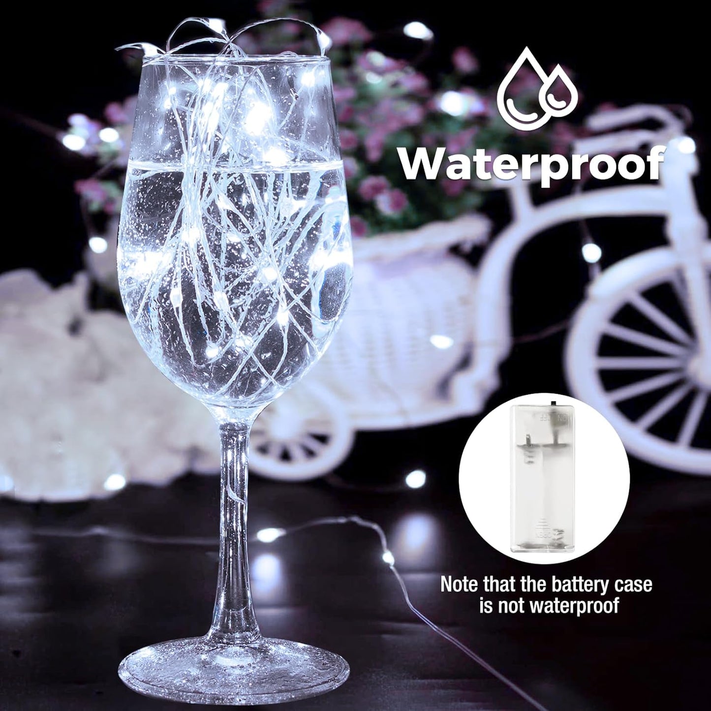 btfarm 10 Pack Fairy Lights Battery Operated with Timer, 10FT 30LED Twinkle Lights Waterproof, Copper Wire Christmas String Lights Battery Powered for Indoor Outdoor Wedding Party Holiday Decorations