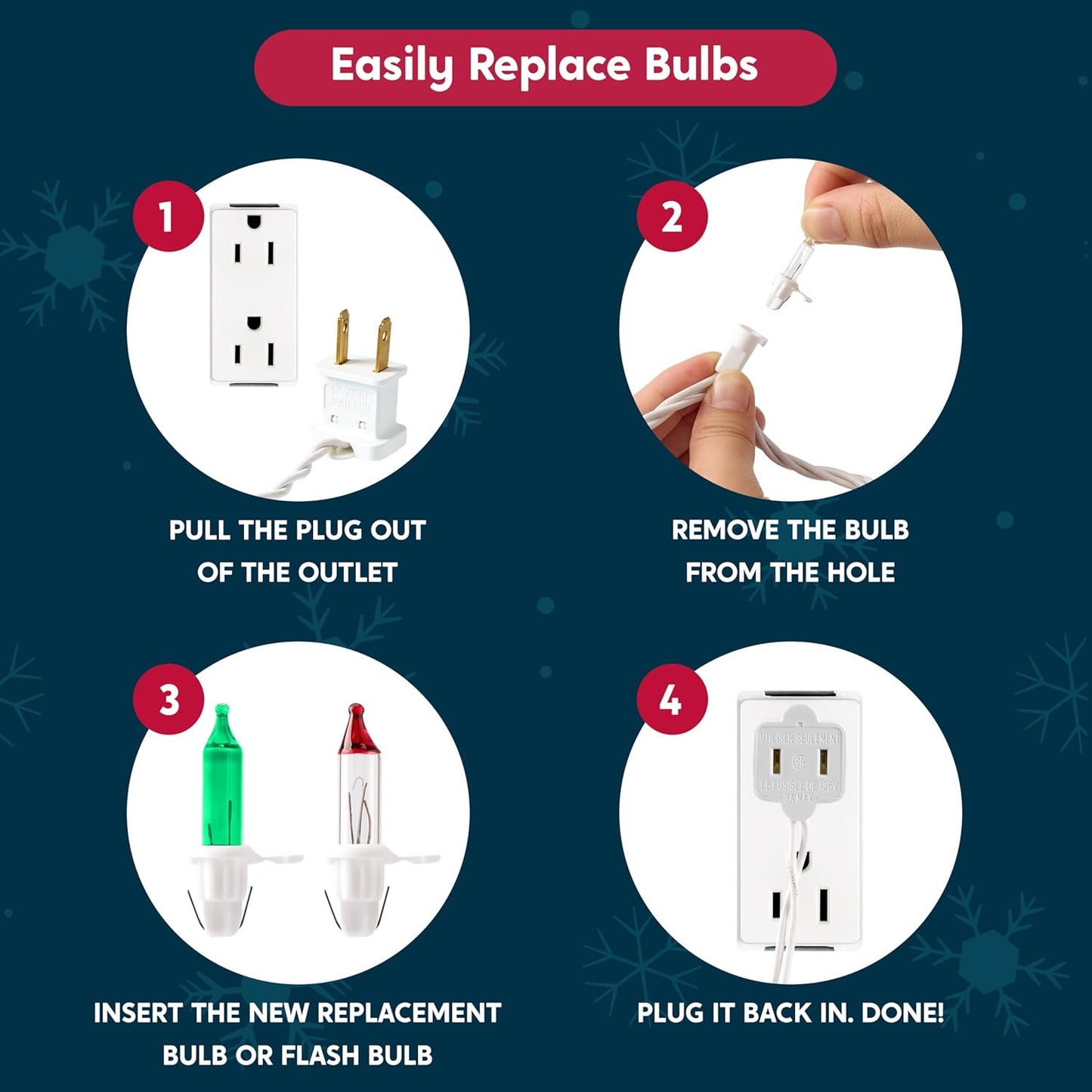 Joiedomi Christmas String Lights Indoor,100 Count Mini Green Light,21.4 FT Lighting Decor for Patio Dorm Classroom Bedroom Holiday Wedding Party Garland Birthday Festival,White Wire