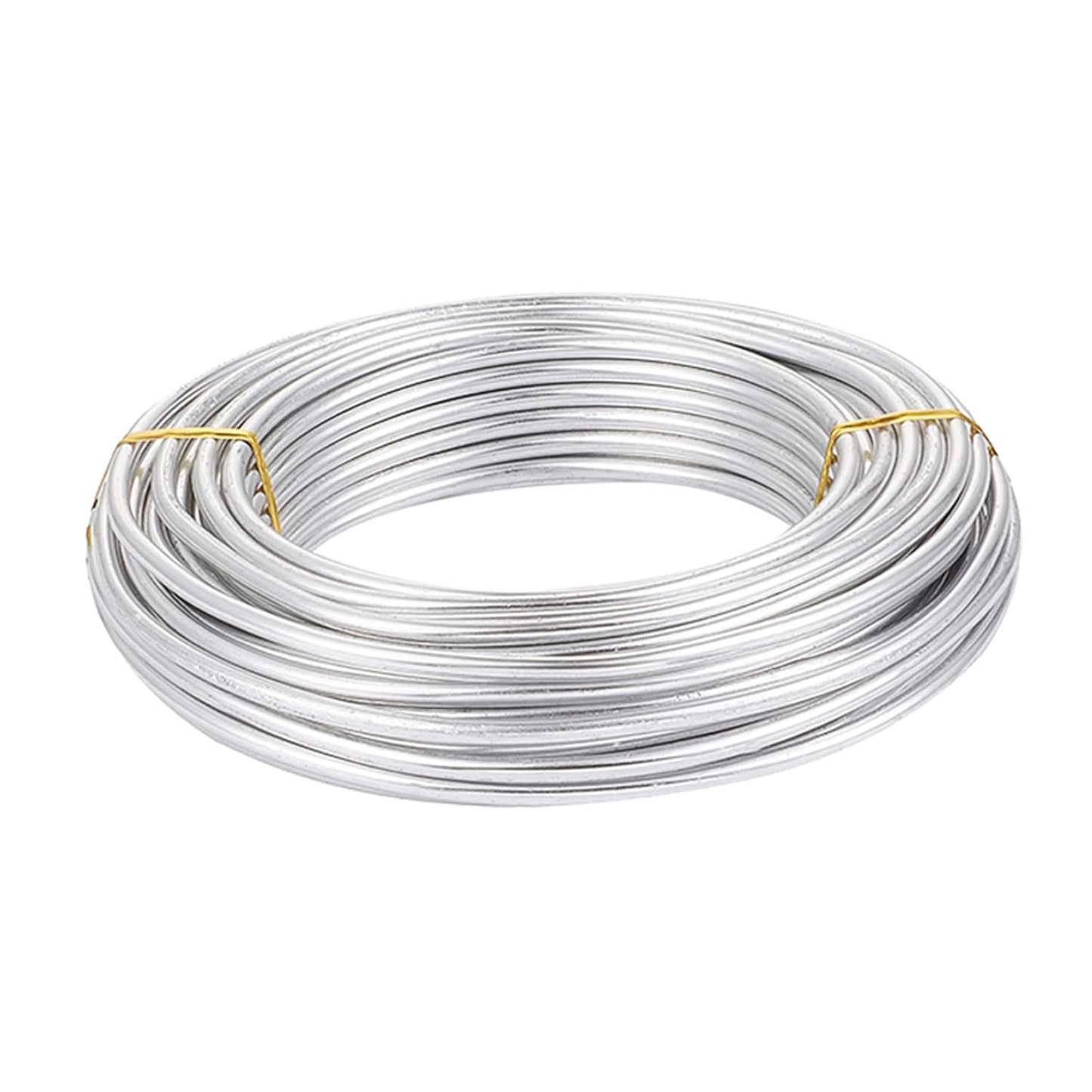 FASHEWELRY 6 Gauge Aluminum Craft Wire 52 ft Silver Metal Bendable Sculpting Wire for Jewelry Making Finding Craft DIY Skeleton 4mm