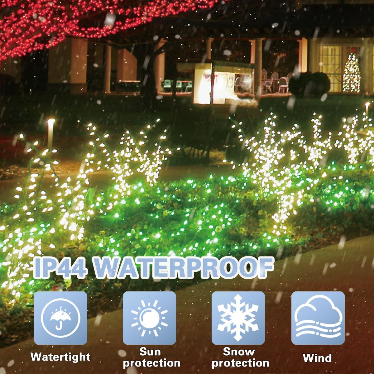 LAMPHOME 33ft Christmas Decorative St. Patrick's Day Mini String Lights, 100 LED Transparent Wire Fairy Starry String Lights Plug in, 11 Lighting Modes for Indoor Outdoor Xmas Tree (Green)