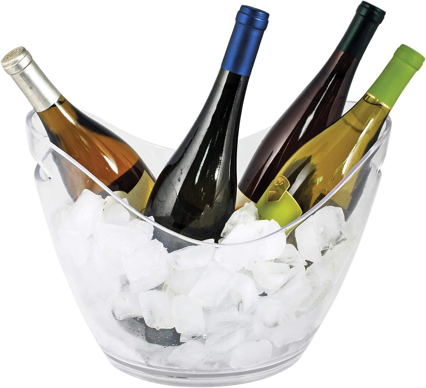 True Chill Acrylic Ice Buckets for Parties and Drinks, 2.11 Gallons (8 Liters) Wine Beer Champagne Bucket, Beverage Tubs Hosting Essentials, Set of 1