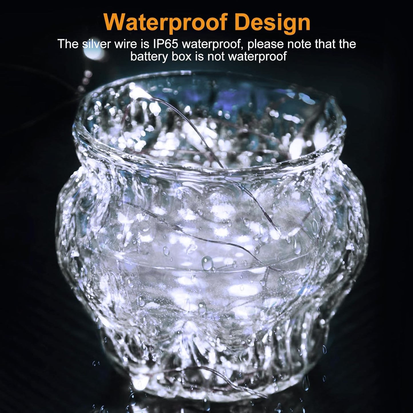 btfarm 18 Pack Fairy Lights Battery Operated [3 Modes], 7ft 20 Led Twinkle Lights String Lights Waterproof Bulk Small Mini Silver Wire for Mason Jars Vases Wedding Table Centerpiece, Cool White