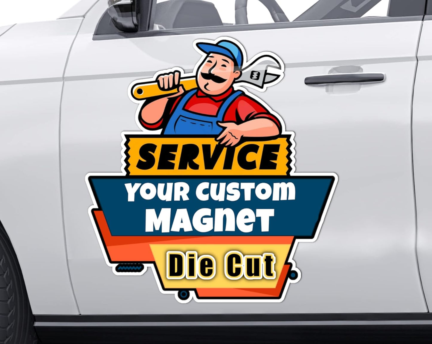 Your Die Cut Custom Car Magnet Sign | Personalized Logo for Your Car Truck | Advertise Your Business Vehicle Magnetic