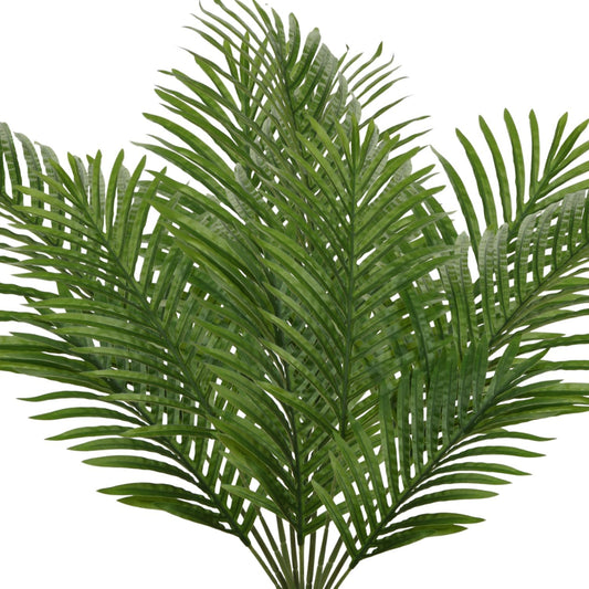 DILATATA 12 pcs Artificial Palm Leaves, 3 Sizes: Large 34''(L), Medium 30''(L), Small 25''(L), Bendable Stems, Glossy Finish, for Home Decor, Event Styling