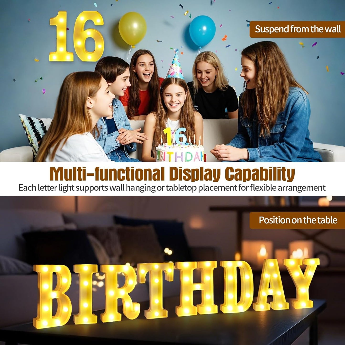 Light Up Letters M,LED Sign Marquee Letters 26 Alphabet for Party Birthday Name,Wedding,Christmas Decorations,Personalized Name Sign Letter for Centerpieces Table and Wall Decor