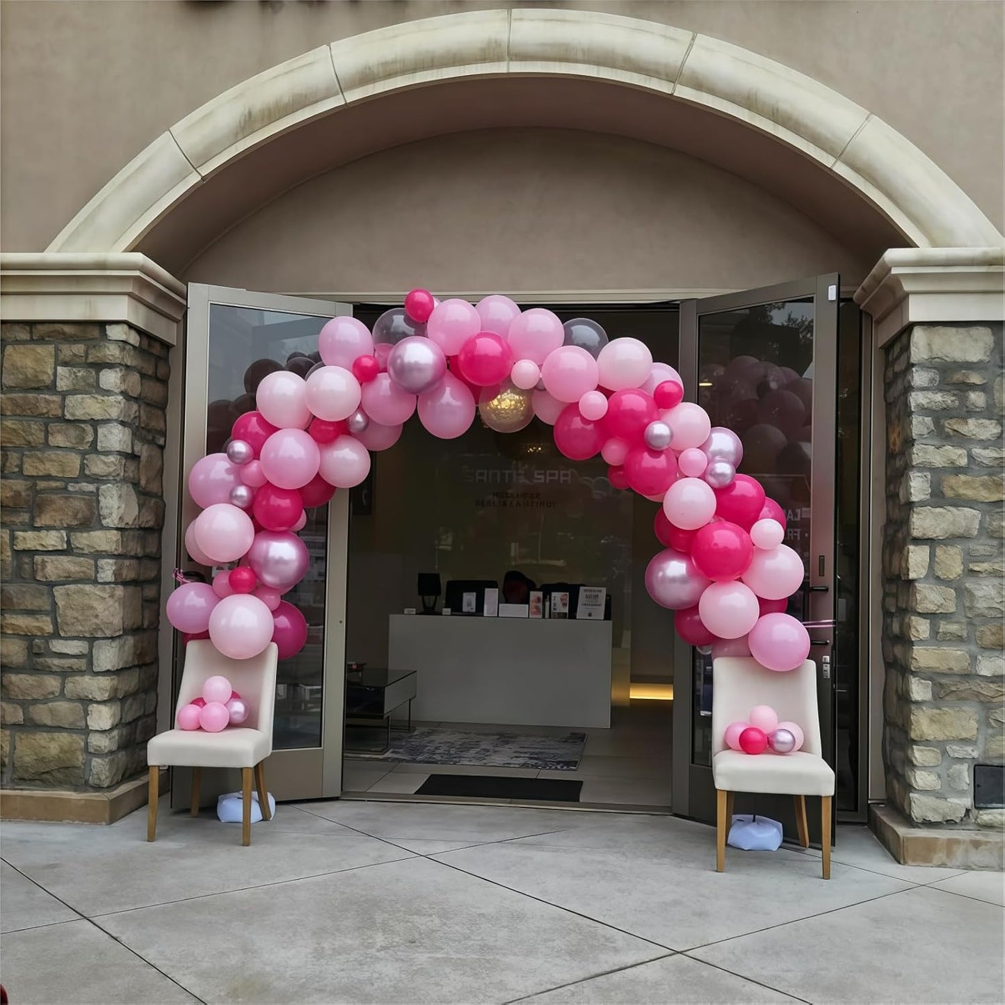 Hot Pink Balloons Set, 60Pcs 12 Inch Light Macaron Baby Pink Helium Balloon with Pastel Metallic Confetti Soft Pink Latex Balloons for Girls Birthday Princess Wedding Baby Shower Party Decorations