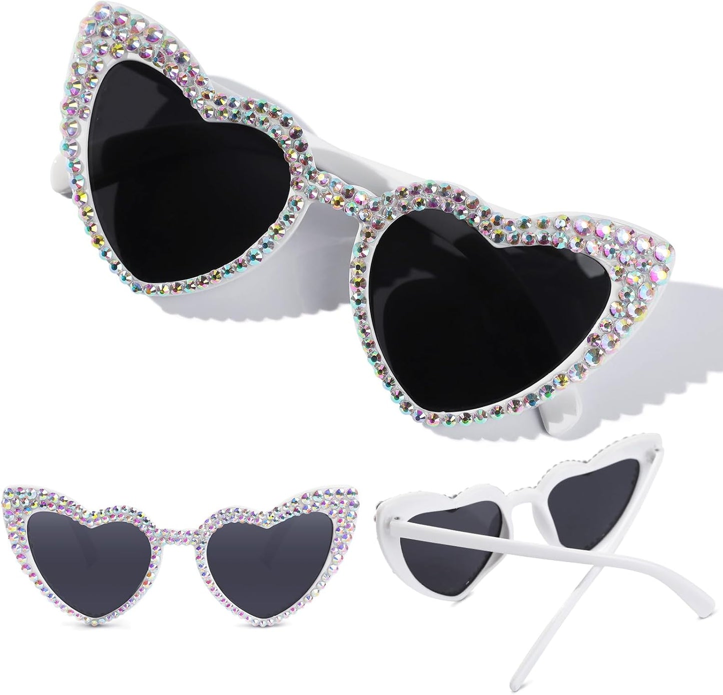 YOGFIT Heart Sunglasses for Women Fashion Classic Love Eye Protection Sunglasses Vintage Cute Heart Sunglasses