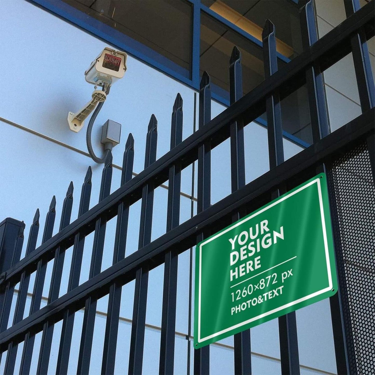 Custom Signs Outdoor Metal Sign - 12 x 8 Customized Personalized Aluminum for Office, Home, Business, Decor, Road Signs, Rust-Proof (White Text Box)