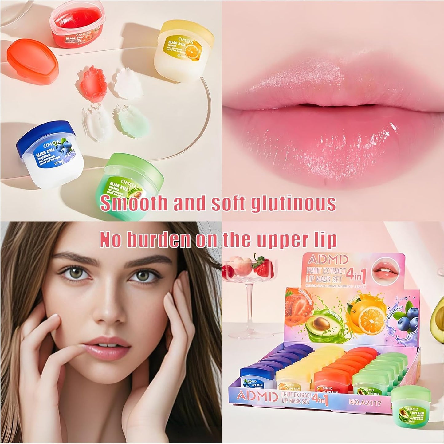 Lip Moisturizing Set, Lipstick, 24 Nourishing And Lip Balm Fruit Flavor Sets, Suitable For Dry Peeling, Dull, Lip Lines, Moisturizing And Repairing Lipstick