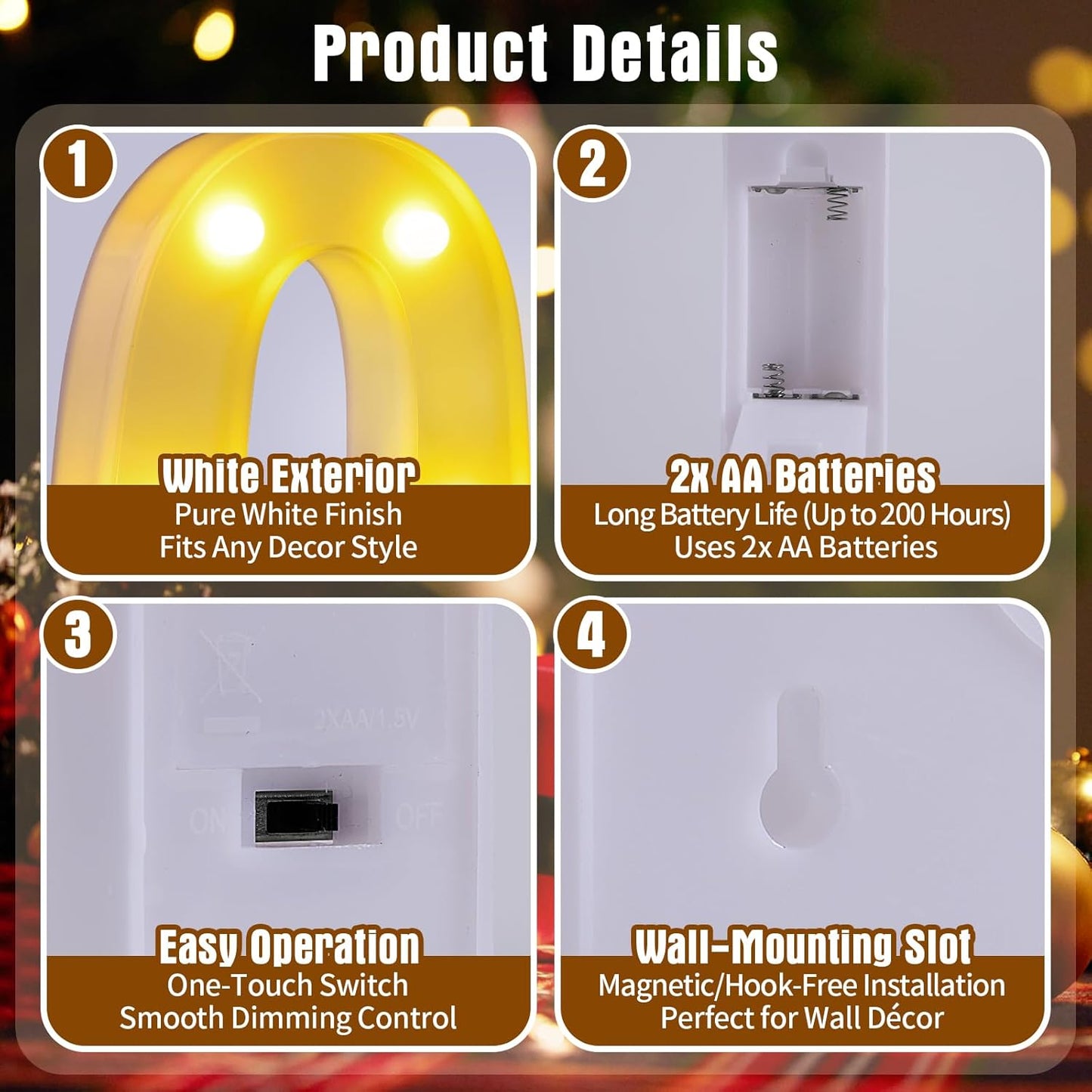 Light Up Letters D,LED Sign Marquee Letters 26 Alphabet for Party Birthday Name,Wedding,Christmas Decorations,Personalized Name Sign Letter for Centerpieces Table and Wall Decor