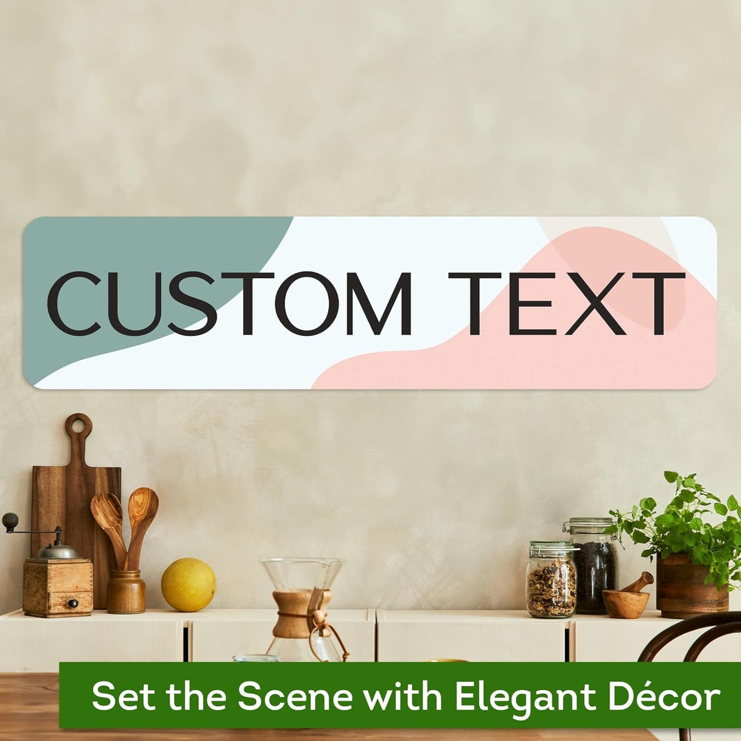 Custom Sign, Custom Street Sign, 11 Font Colors, 13 Font Styles, 4 Hole Options, 22 Sizes, 8x32 Inches, Rust Free DiBound, Fade Resistant, Made in USA by My Sign Center (Minimalist)