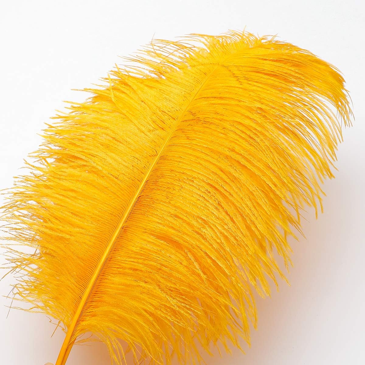 Ballinger Big Gold Ostrich Feathers - 24Pcs 8-10inch Feathers for Crafts,Party Centerpieces Mardi Gras and Home Decor