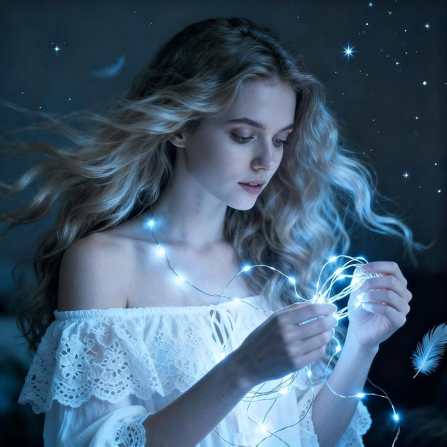 ZNYCYE Fairy Lights Battery Operated,24 Packs 9.8FT 30LEDs+ 6 Replacement Batteries Firefly Lights Copper Wire String Lights(NO Timer) for Bedroom Wedding Mason Jar Dorm Decor(Cool White)