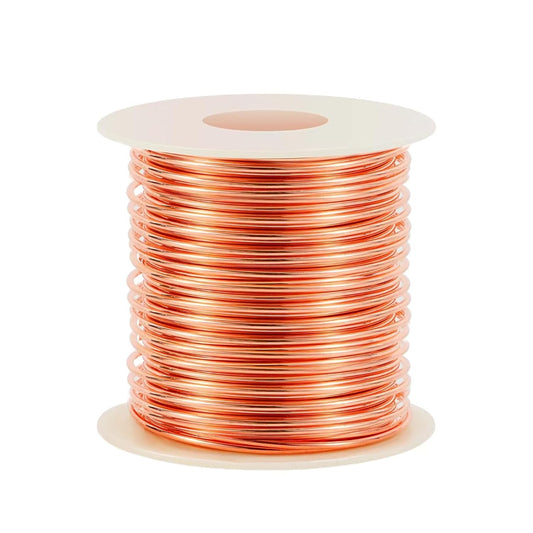 22 Gauge/ 0.6 mm 590 Feet 1 Pound 99.9% Dead Soft Copper Wire for Electroculture Gardening, Jewelry Making, Beading, Science Projects, DIY Artwork
