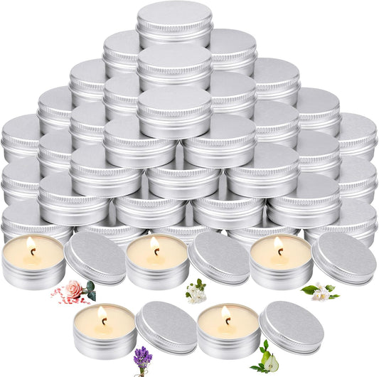 MTLEE 50 Pcs Wedding Scented Candles Gift Travel Tin Candle Aromatherapy Candle for Christmas Winter Baby Shower Favors Wedding Gifts(Romantic Flavor)