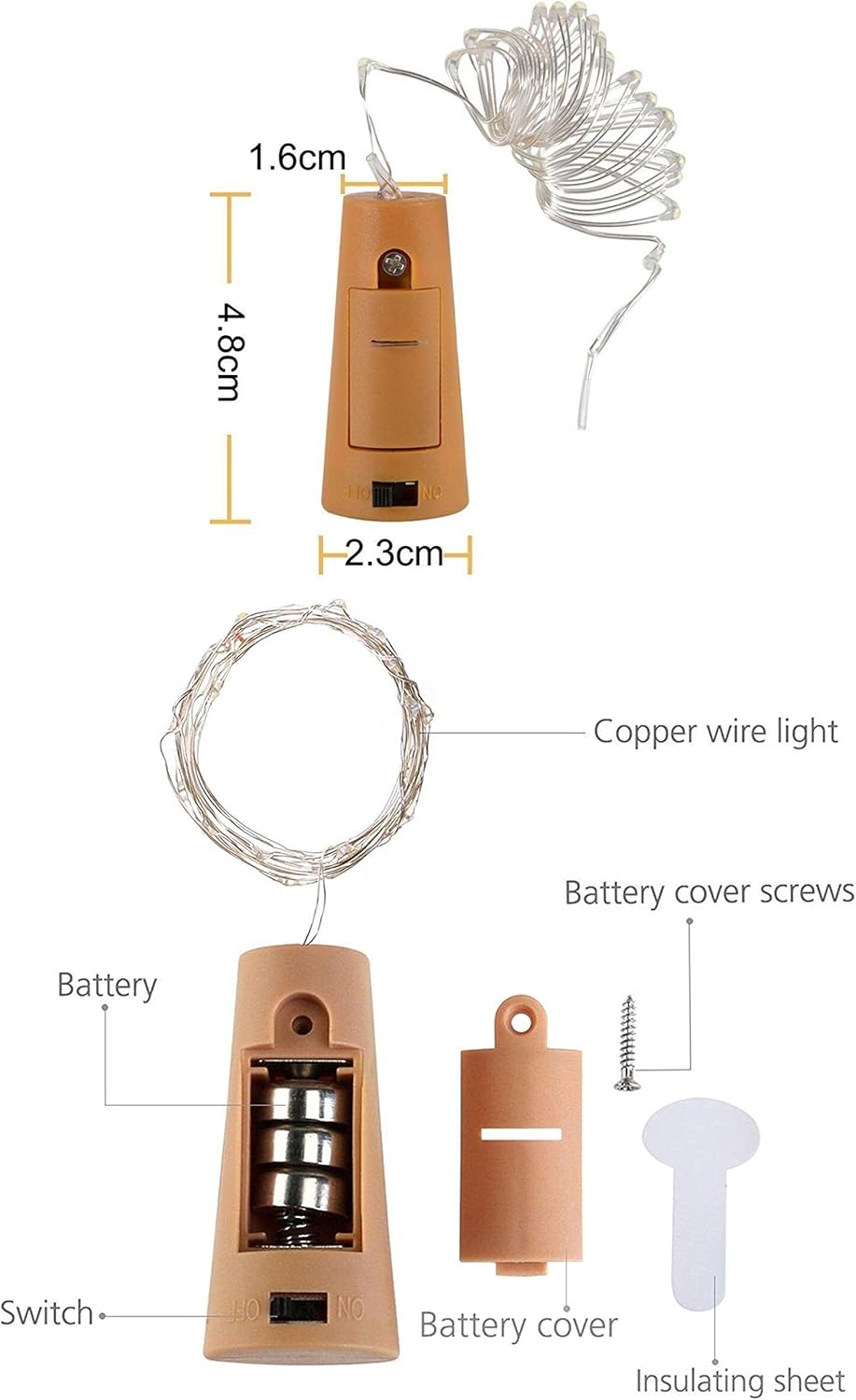 Wine Bottle Lights with Cork 15Pack 10 LED 40 Inches Battery Operated Silver Wire Liquor Fairy Mini String Lights for Party Christmas Halloween Wedding Decoration (Pink)