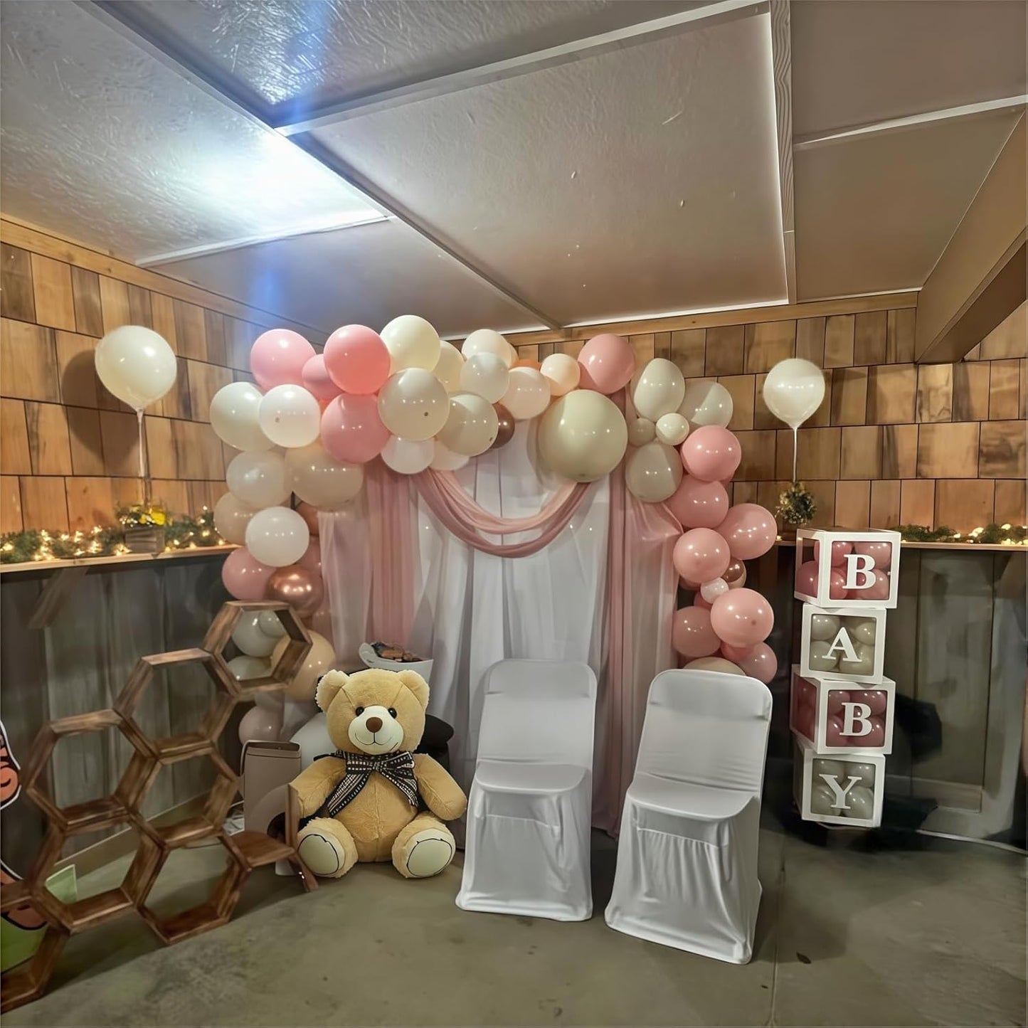 Nude Dusty Pink Balloons Set, 60Pcs 12 Inch Retro Blush Pink Apricot Helium Balloon with Beige White Champagne Gold Latex Neutral Balloons for Birthday Wedding Baby Bridal Shower Party Decorations