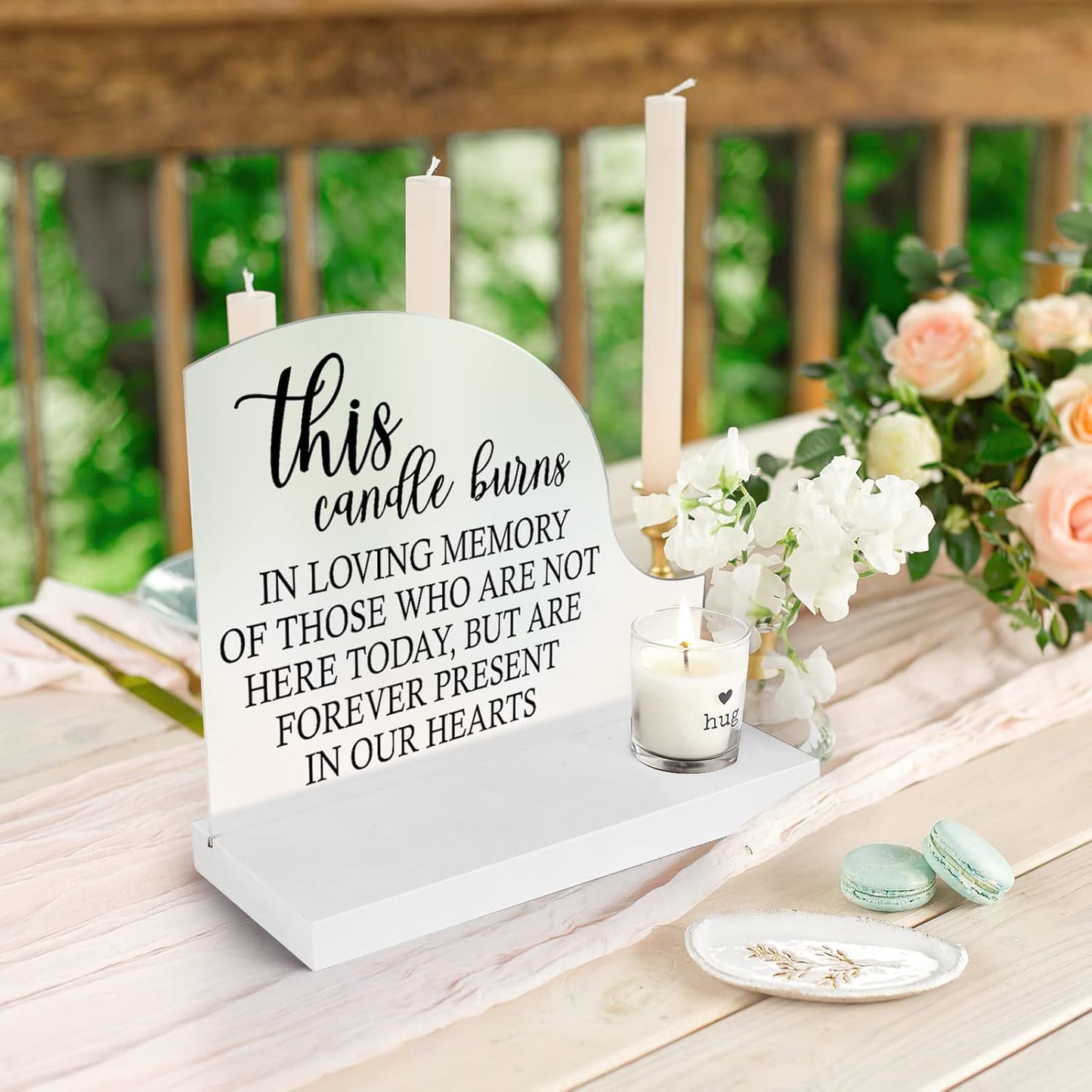 Wedding Remembrance-Sympathy Gifts Memorial Candle - Gifts for Loss of Loved One Sign - Wedding Memorial Sign - In Memory of Wedding Decor