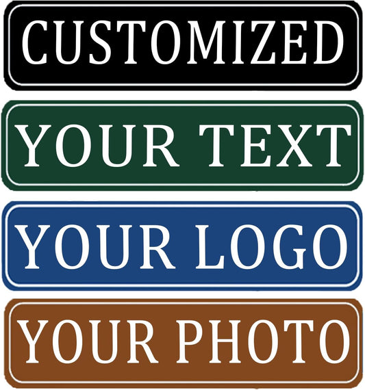 Custom Sign, Personalized Metal Signs,Customized Metal Signs Outdoor for Offices, Businesses, Workplaces, Street, Address, Indoor and Outdoor Use