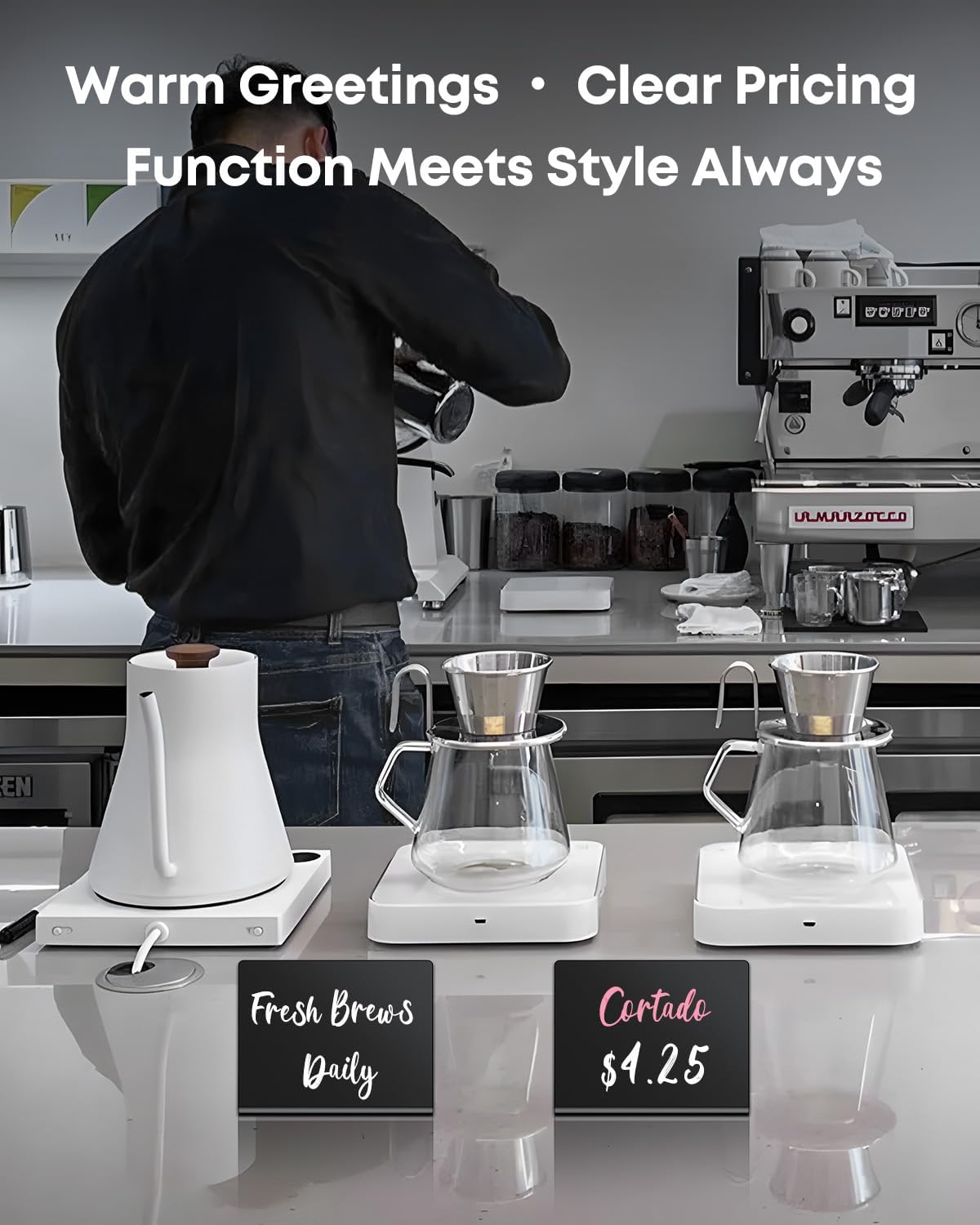 Uniclife 20 Pack Mini Chalkboard Signs for Food, Small Chalkboard Signs with Chalk Markers, Reusable Glossy Acrylic Food Signs Food Labels for Party Buffet Wedding, Blackboard Place Cards Table Signs