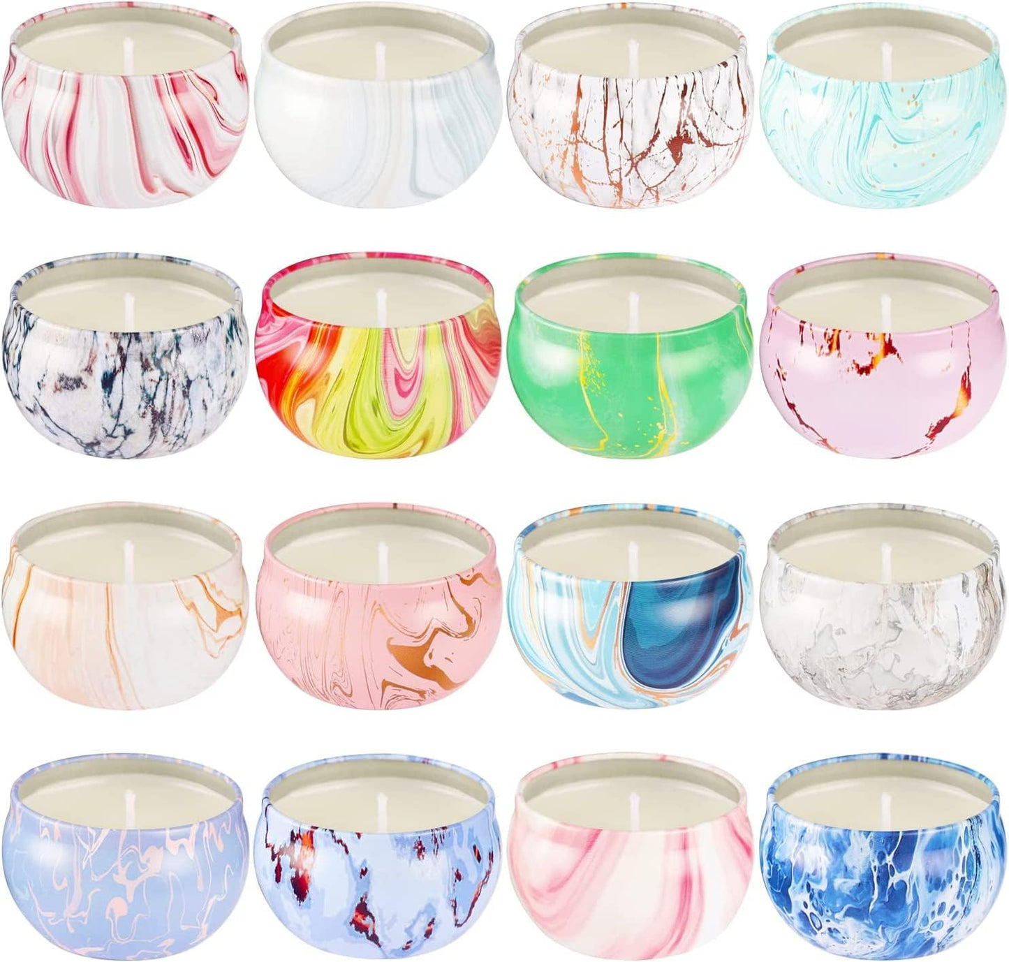 Mother's Day Scented Candles Gifts Set 16 Pack Soy Wax Travel Tin Jar Candles for Home 2.5 OZ Aromatherapy Candles for Mom for Christmas, Birthday, Thanksgiving, Mother's Day…