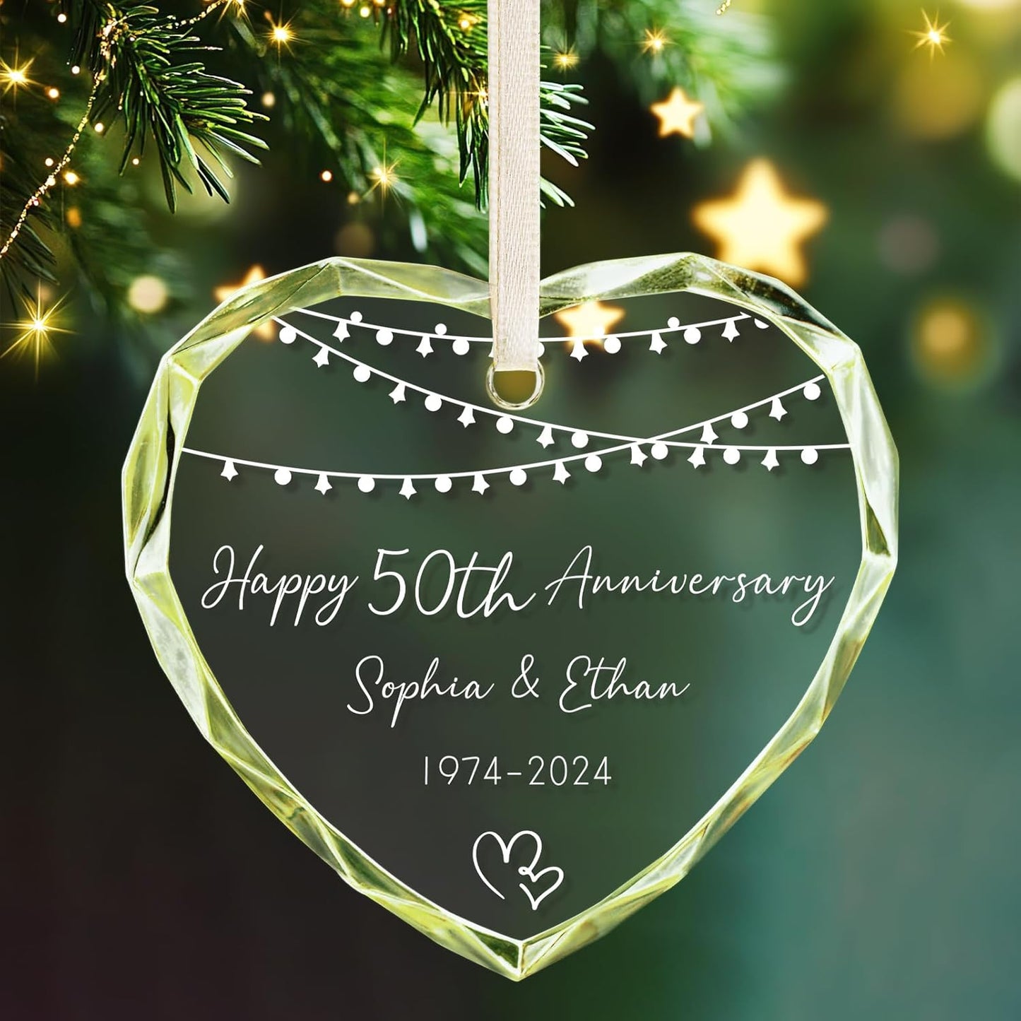 Personalized Christmas Ornaments 2025 for Couples, Wedding for Grandparents, Custom Wedding Keepsake Gift, Mr Mrs Married Husband Wife Xmas Marriage Decorations