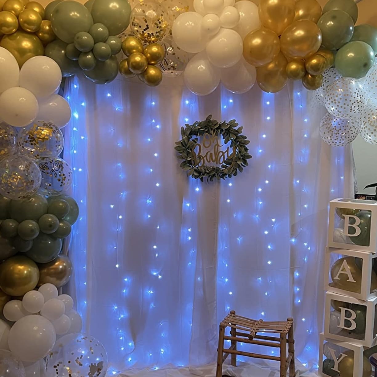 YEGUO 165ft 500 LED White Christmas Lights Outdoor Waterproof, Clear Wire String Lights Indoor, Twinkle Tree Lights Plug in with Timer Memory