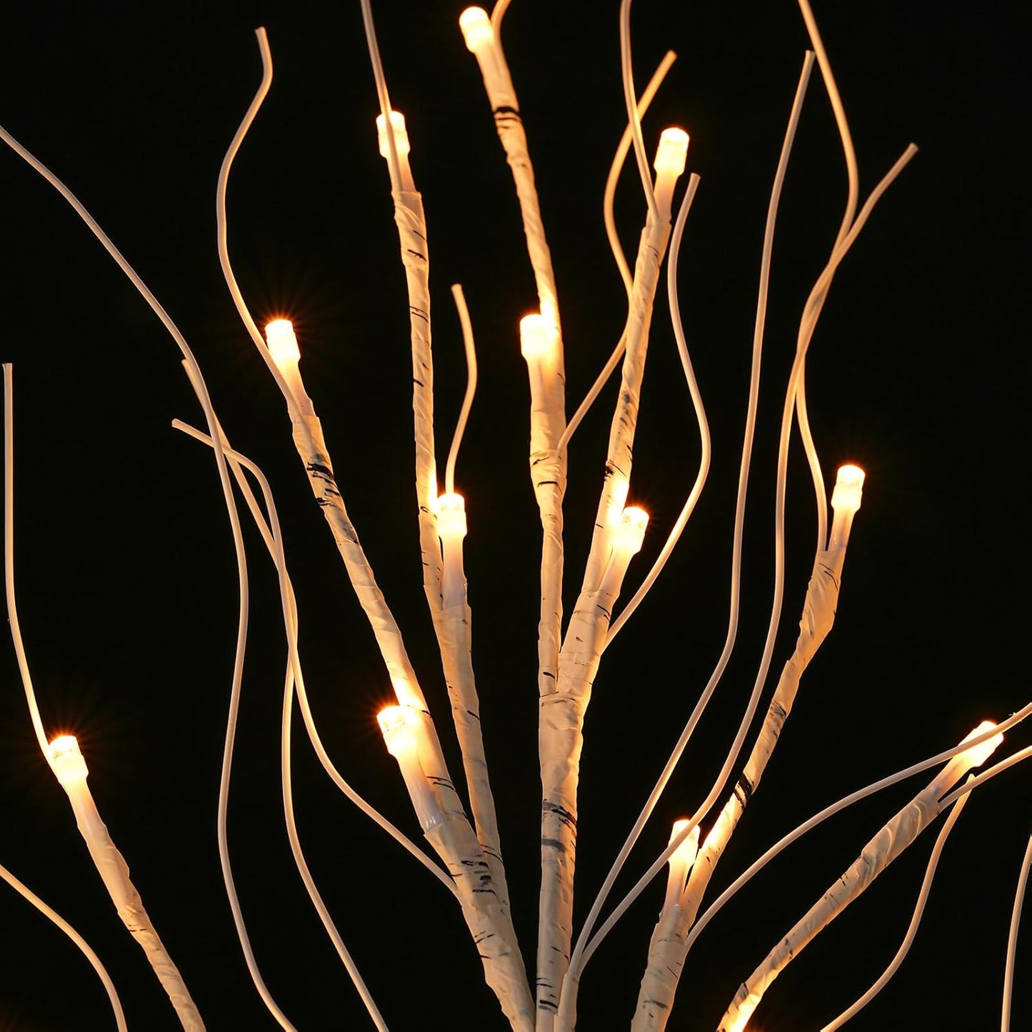 Lighted Artificial Birch Branch Tree Fairy Lights Holiday Decor,3PK 19.7in 48 LED;USB Powered,Warm White Branch with Lights for Christmas Holiday Wedding Party Decoration,Timer