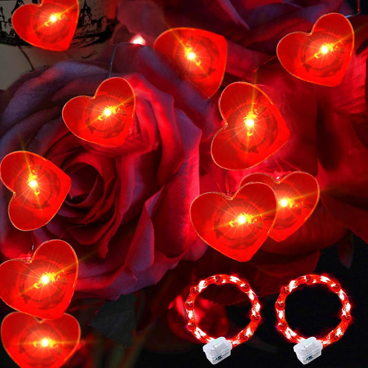 pozzolanas 2 Pack Led Fairy Lights Battery Operated String Lights, 7 ft 20 LED Waterproof Firefly Light on Silver Wire for Home Party Wedding Christmas Decorations