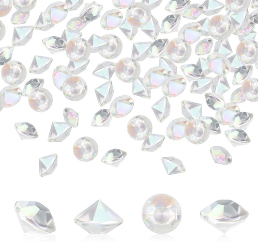 SUREAM 4500PCS Acrylic Diamonds Gems, Colorful 6mm Crystal AB Ice Rocks Crystals for Vase Filler, Table Scatter, Christmas, Wedding, Birthday Party, Arts & Crafts, Home Decorations
