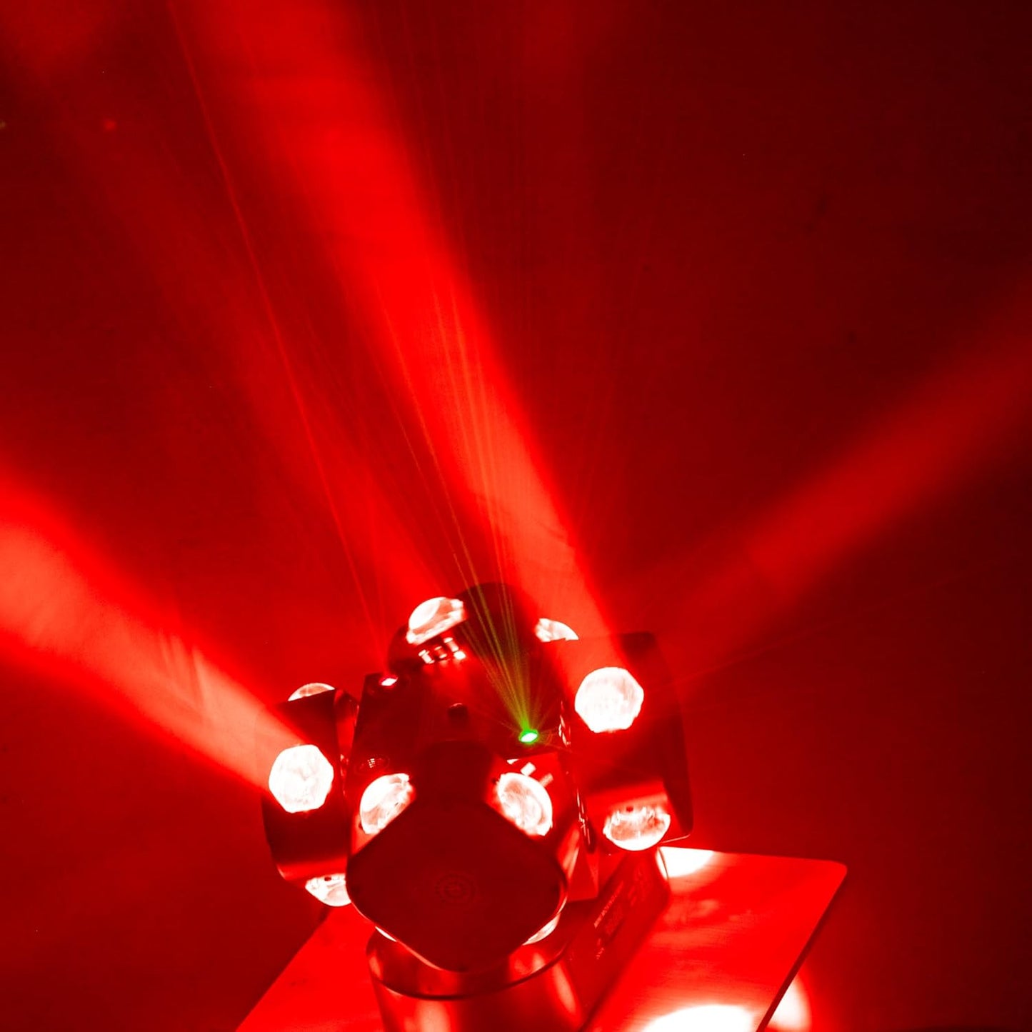 Moving Head DJ Light 16LEDs Rotating Beam Lights Stage Light DJ Lighting Led Pinspot Lights Uplighting Ligh-ts Sound Activated Dmx512 Light for DJ KTV Disco Party Wedding Concert Festival