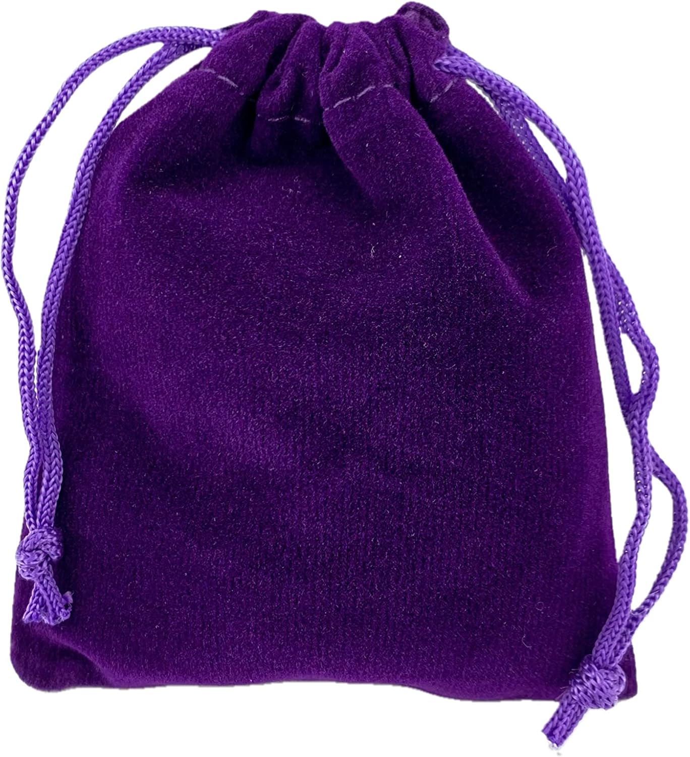 Palmhomee Pack of 48 3x4 Inch Velvet Drawstring Bags Gift Bag Velvet Pouch For Jewelry Wedding and Party Favor (Purple)