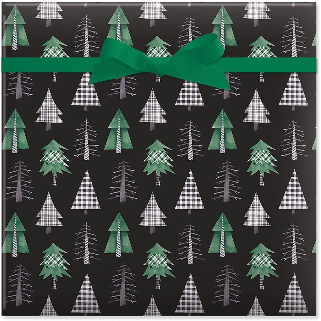 Current Christmas Tree Farm Double-Sided Jumbo Rolled Gift Wrap, Premium Semi-Gloss 23-Inch x 32-Foot Wrapping Paper Roll, 61 Square Feet Total