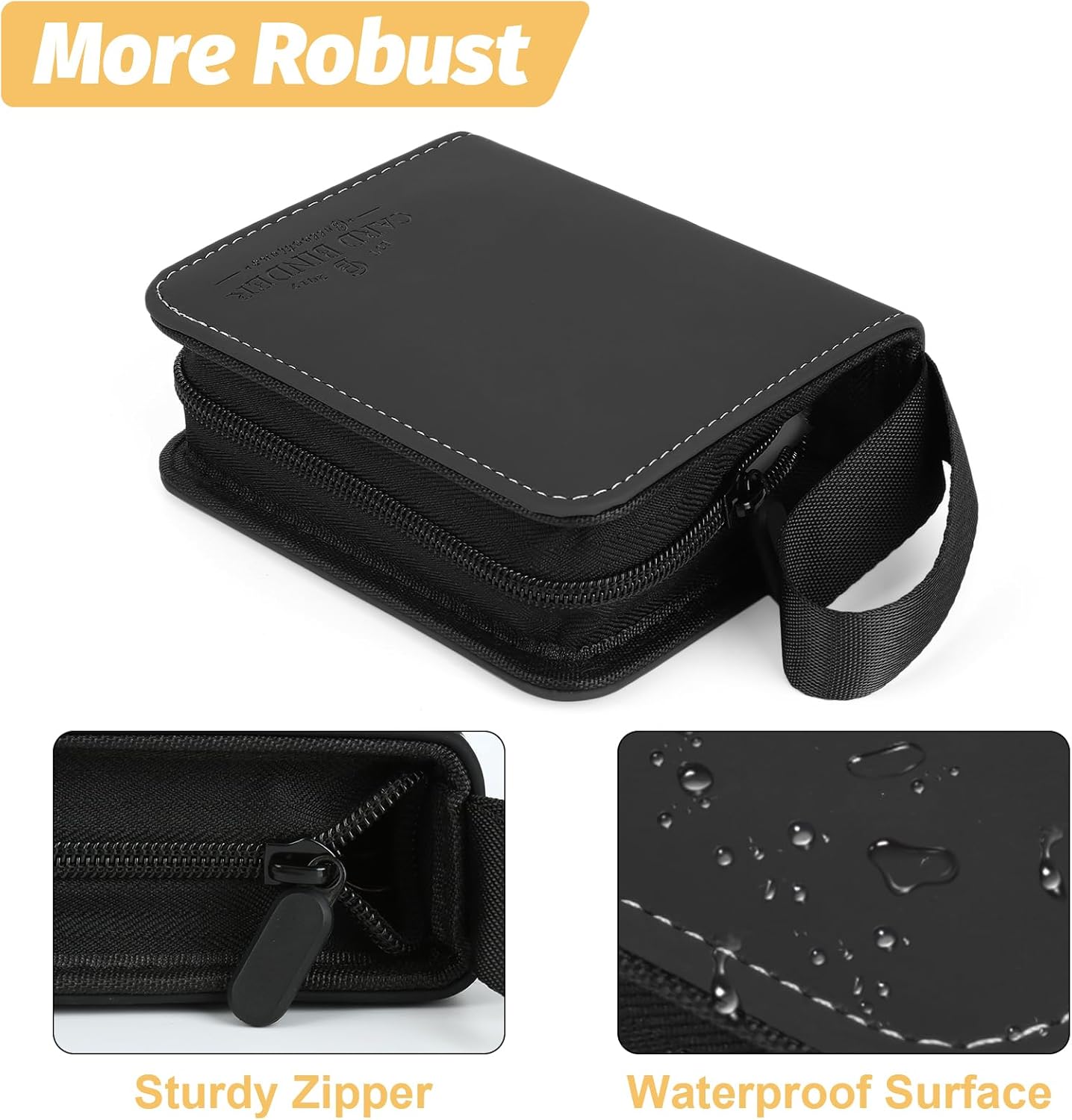 Trading Card Binder, Card Collection Binder Album Folder with 80 Side Loading Pockets, 1 Pocket Trading Card Album Folder for TGC,MTG, Baseball Cards, Yugioh