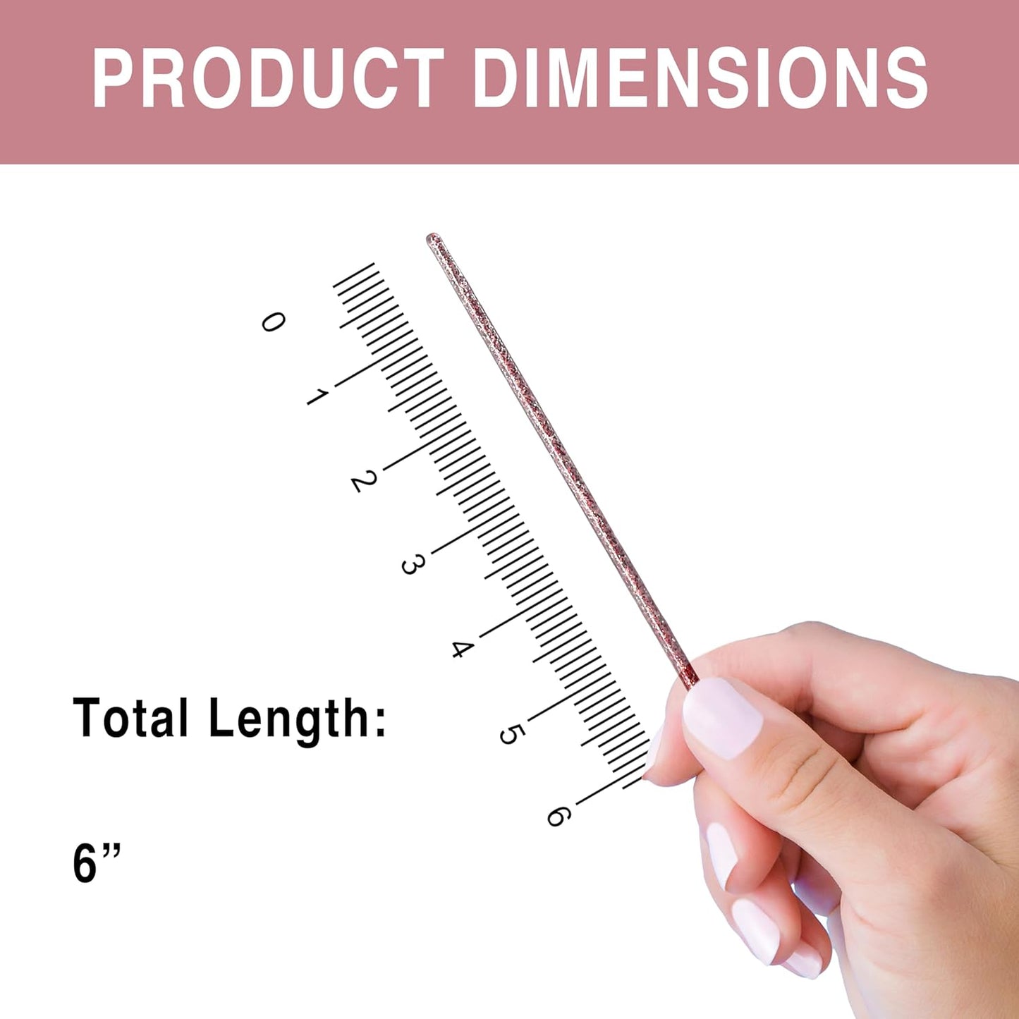 Coffee and Cocktail Stirrers, Reusable Plastic Drink Stirrer Sticks, 100 Ball Head Swizzle Sticks, Use as a Cocktail Garnish or Cake Pop Stick, and Restaurant Supplies, 6 inch (Pink)