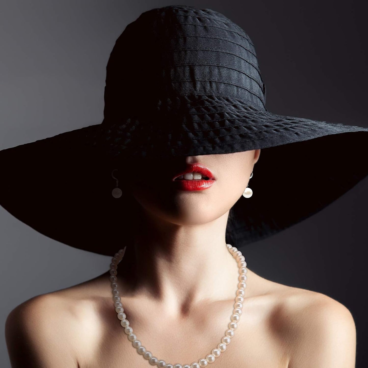 4 Pcs 1920s Faux Pearl Costume Jewelry Set for Women Halloween Simulated Necklace Bracelet Earrings for Wedding