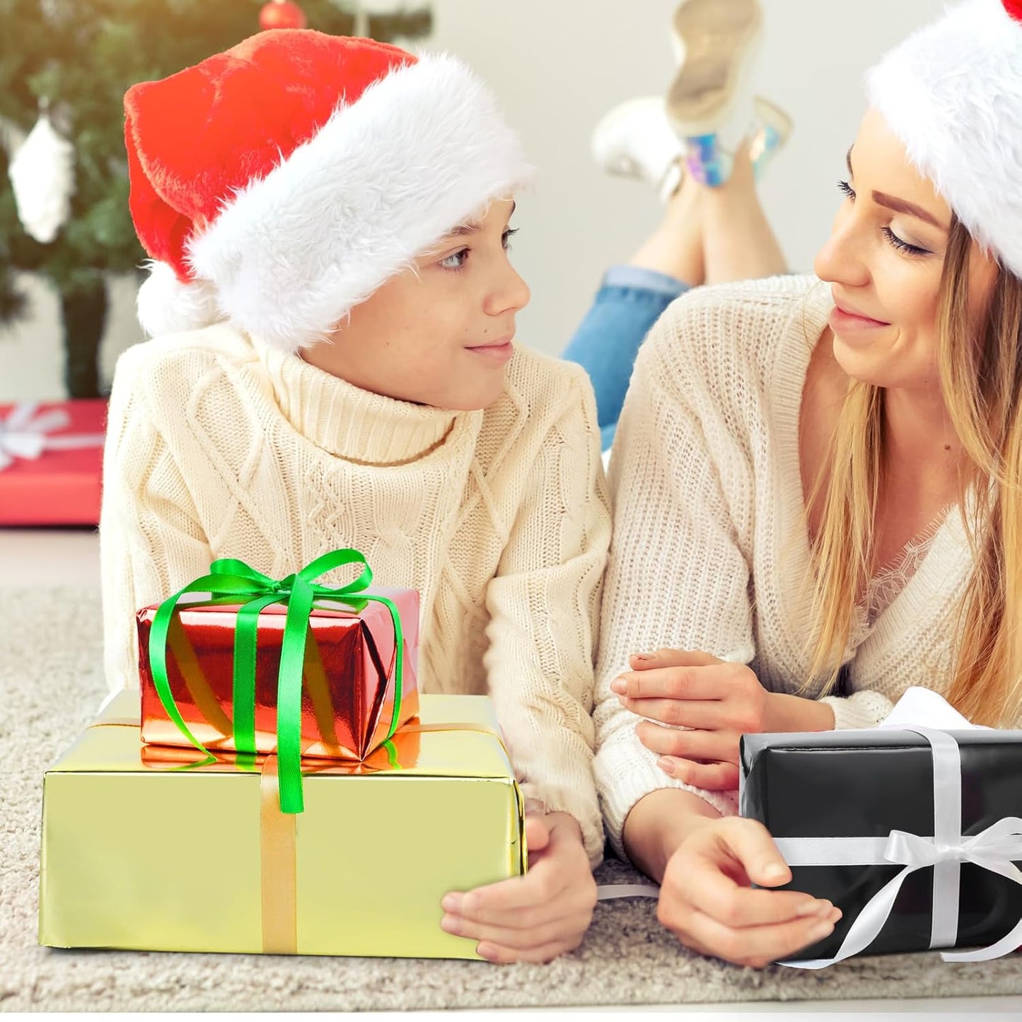 KMER LIFE Metallic Wrapping Roll (Gold) - 17 x 394 Inch, Premium Gift Wrapping for Birthday, Wedding, Christmas, Parties