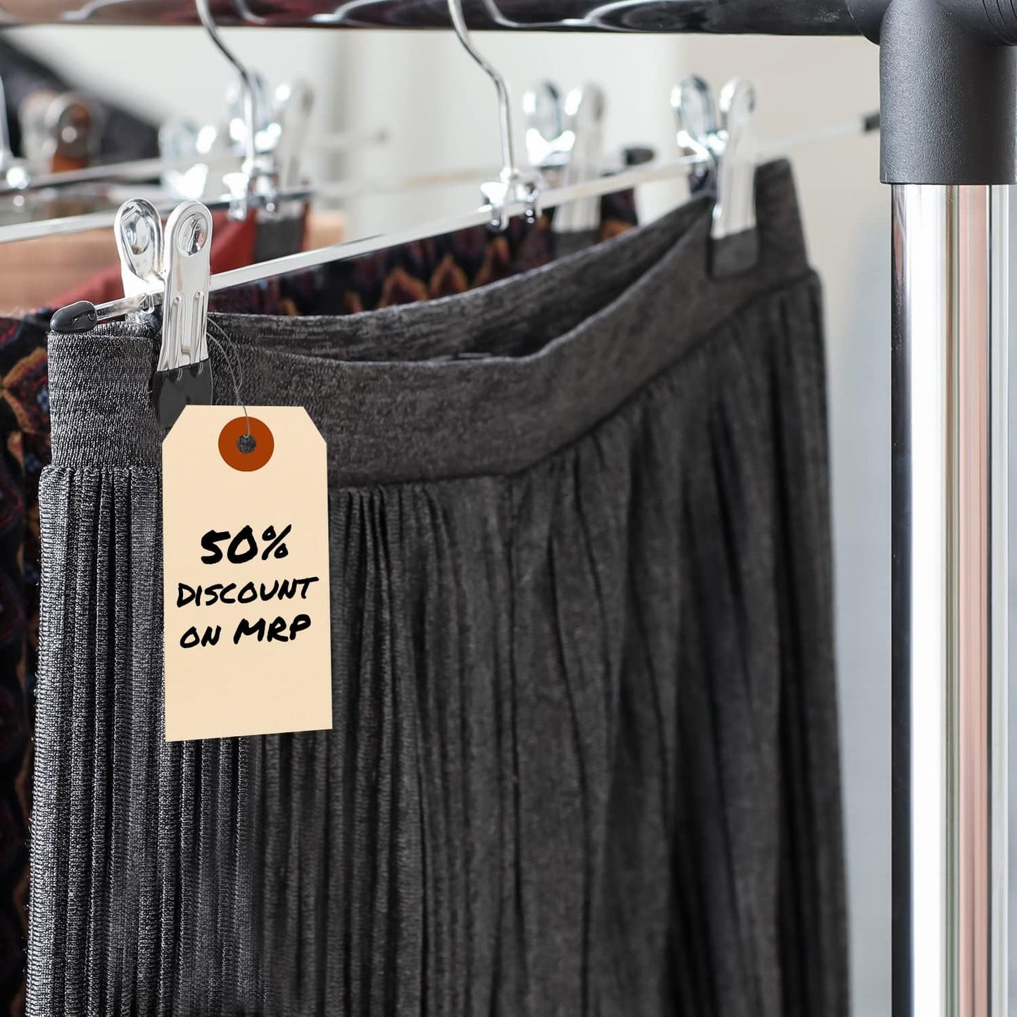 SmartSign Blank Manila Shipping Tags with Wire, Size #3 | PreWired, 13pt Cardstock Tags, 3 3/4" x 1 7/8", Pack of 100