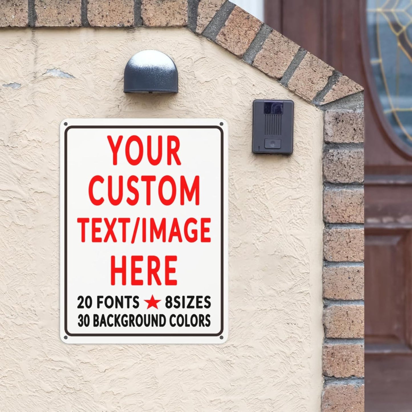 Custom Sign Personalized Custom Metal Sign, Customize For Office, Business, Workplace, Office, Home, Delivery Signs 12x16