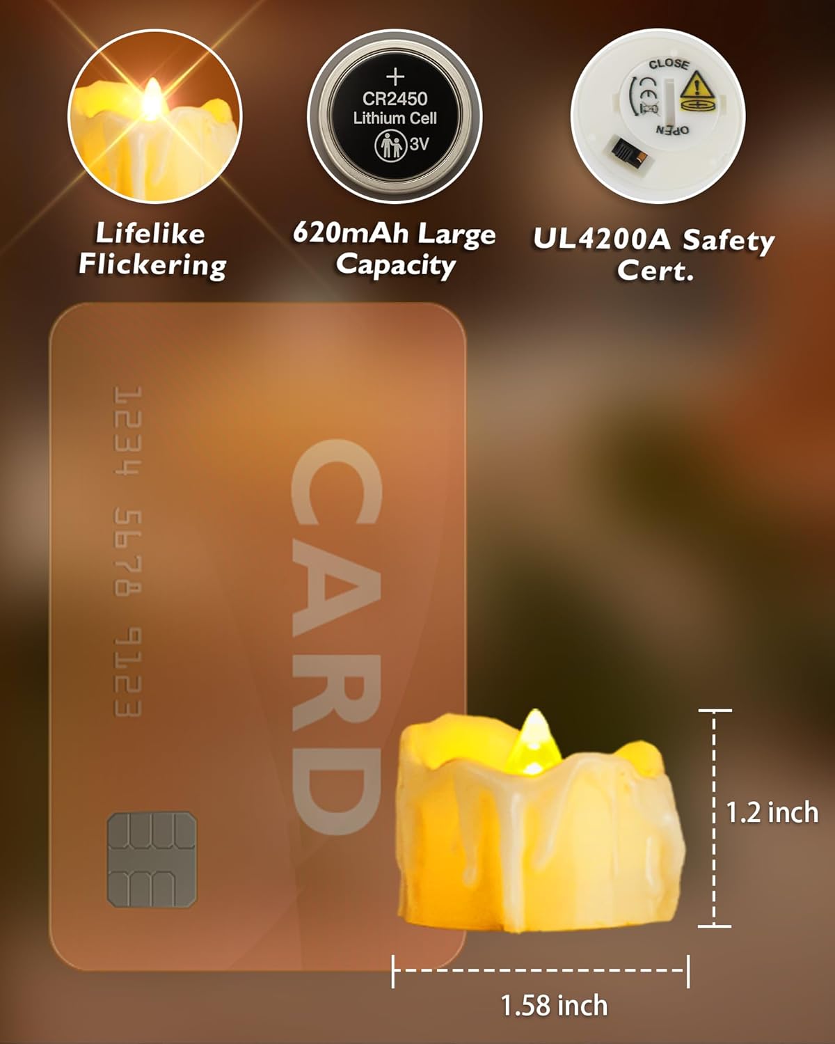 Homemory 12pcs Remote Timer LED Tea Lights Candles, 400+Hours Flickering Flameless Battery Votive Tealights for Tabletop Lighting, Centerpieces Decor, Holiday, Ivory Base