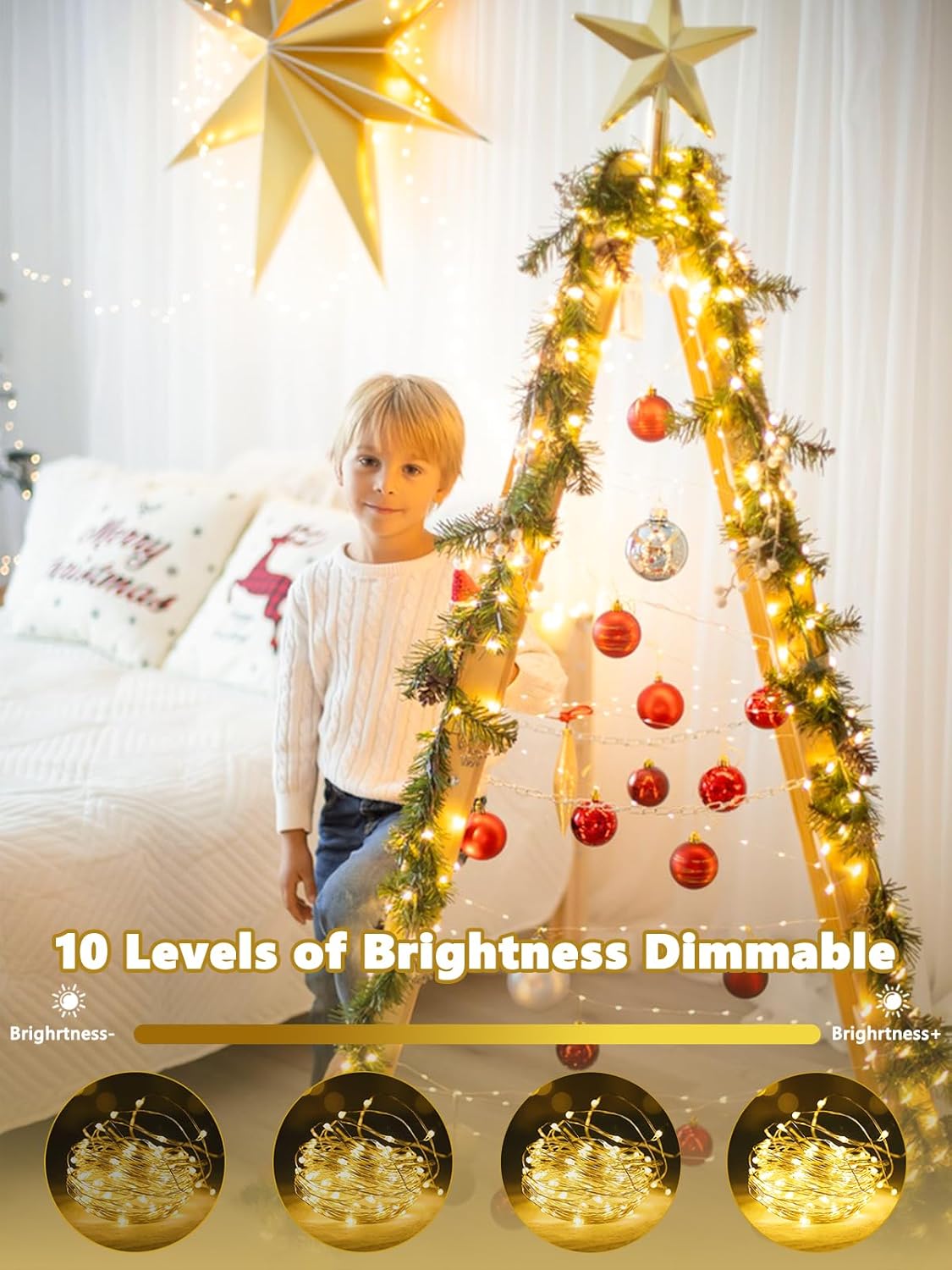 3-Pack 78FT 240 LED Fairy Lights Battery Operated with Timer & Remote, Waterproof Twinkle Lights Indoor Outdoor 8 Modes for Bedroom Centerpiece Wedding DIY Party Christmas Classroom Dorm Decoration