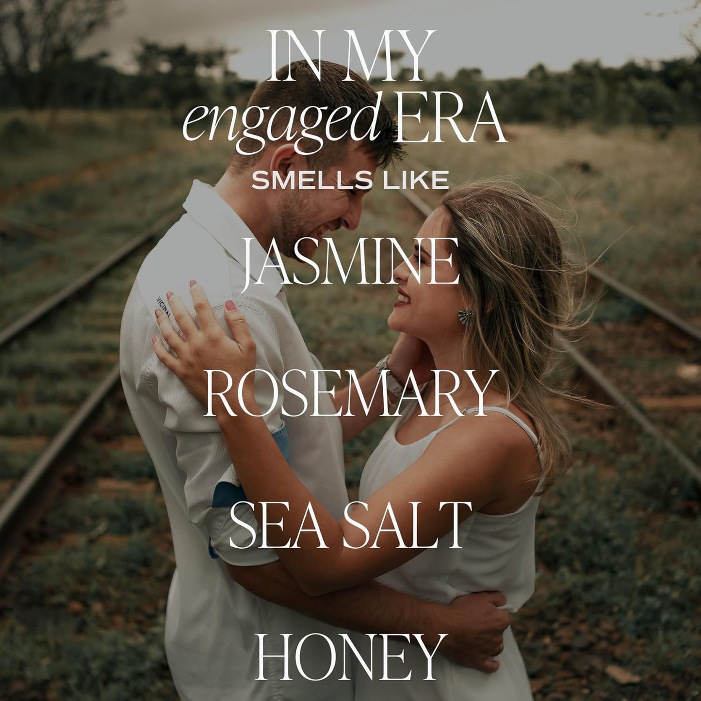 Sweet Water Decor in My Engaged Era Candle - Engagement and Bridal Shower Gifts for Her - 9 oz Soy Candle in Clear Jar with 40+ Hours Burn Time, Made in The USA