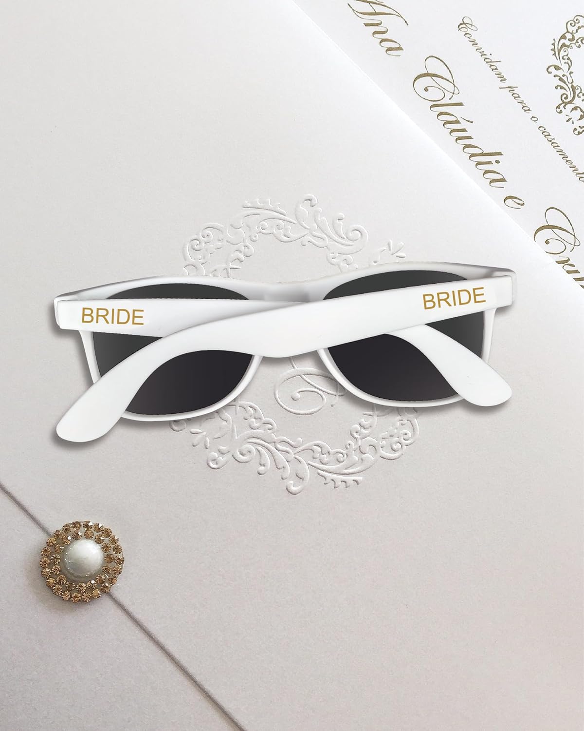 Bride and Groom Polarized Sunglasses for Wedding – UV400 Protection, Lightweight & Stylish Couple Sunglasses