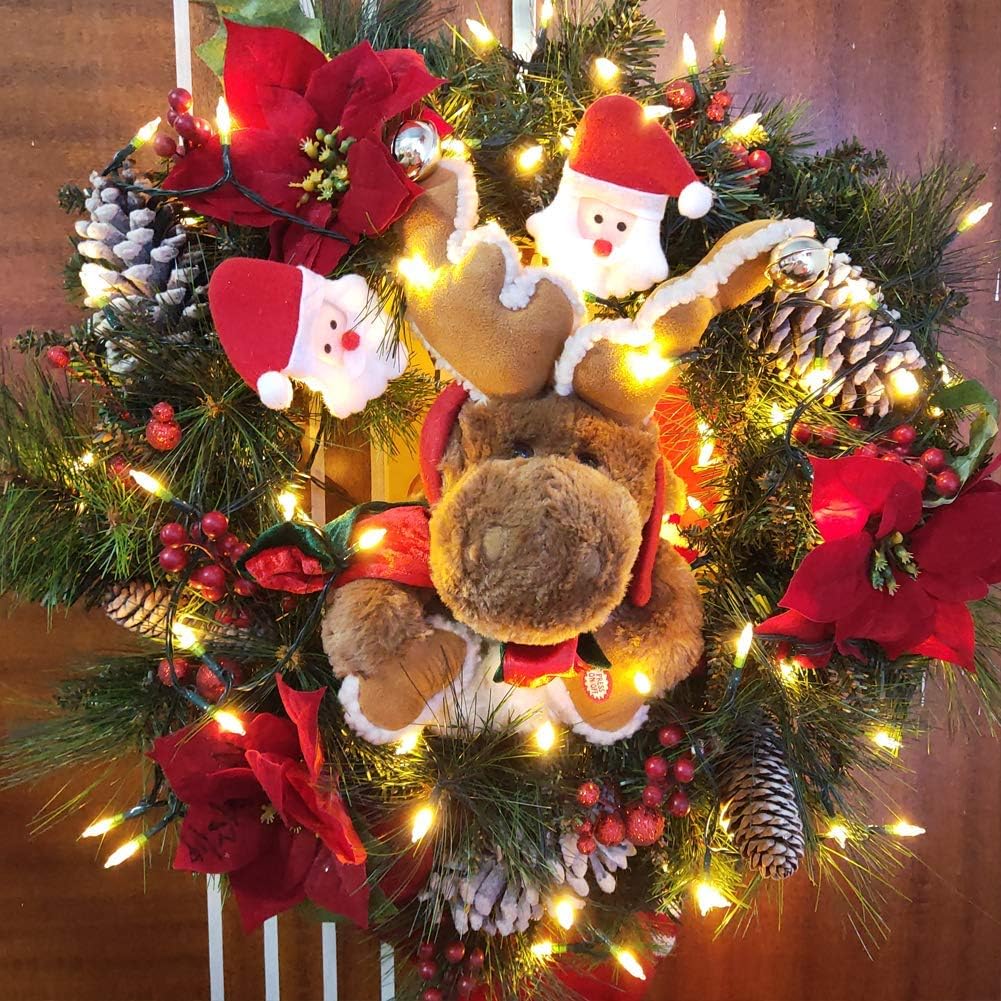 Christmas Lights, Battery Operated String Lights 18ft 50 LED 8 Modes LED Mini Lights with Timer for Christmas Tree Wreath Party Home Indoor Outdoor Decor, Waterproof, Warm White